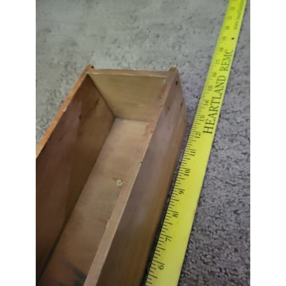 VINTAGE WOOD TREADLE SEWING MACHINE CABINET DRAWER - Picture 4 of 6